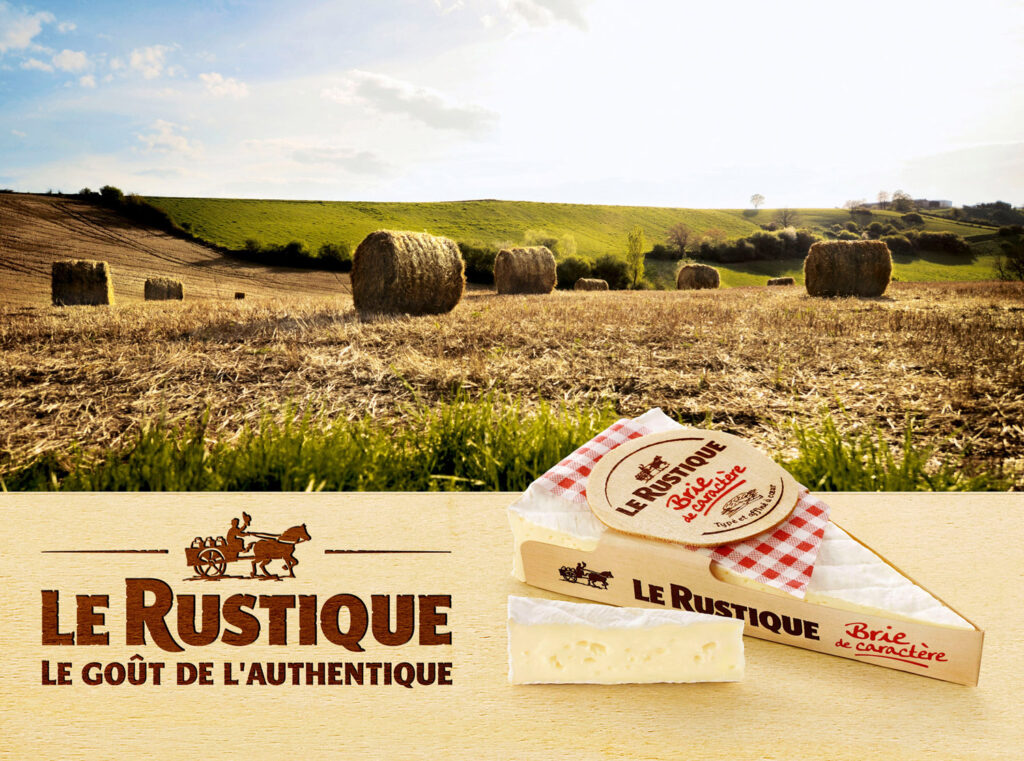 photo d'un fromage le rustique pour campagne de pub