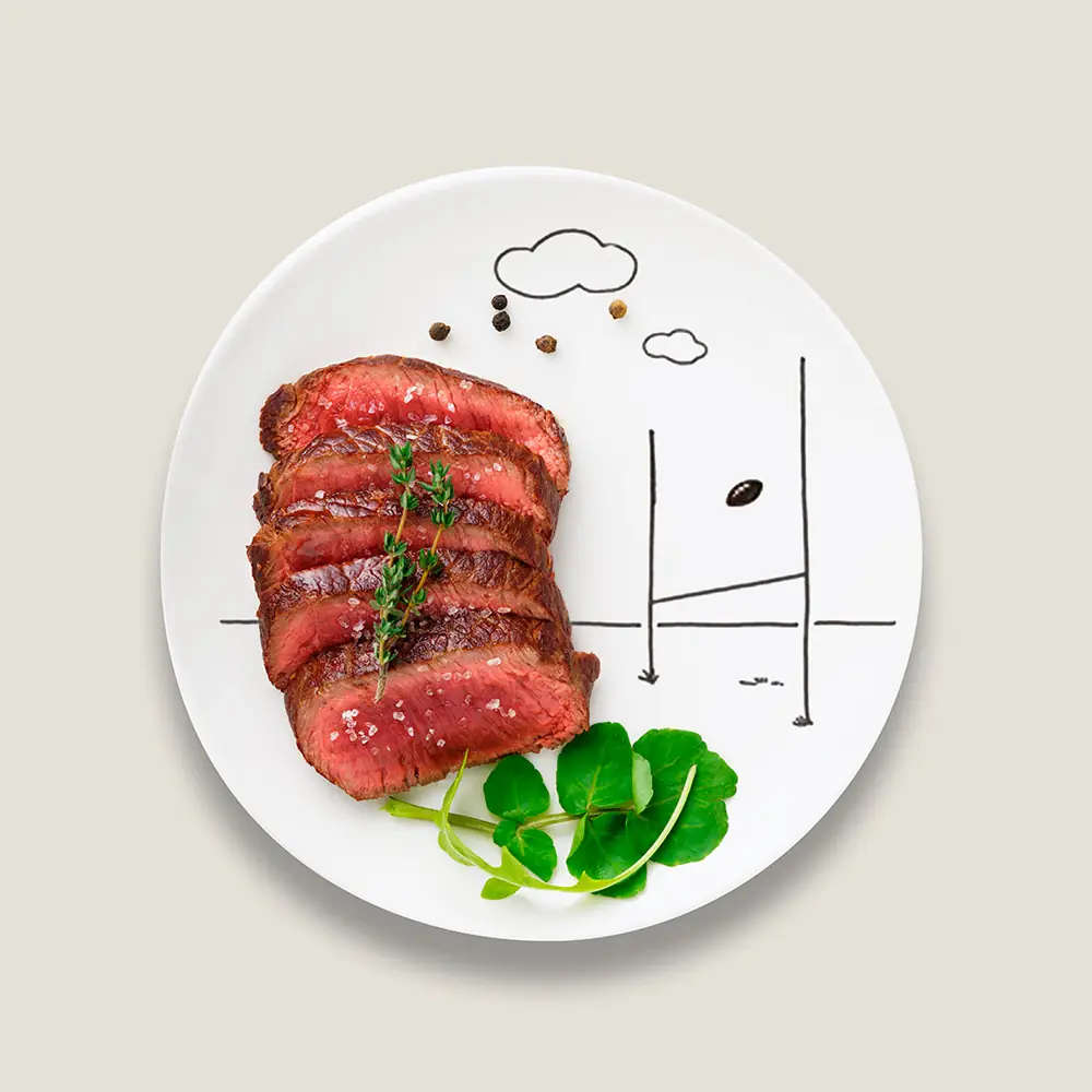 packshot boeuf tranches cresson rugby qualite landes