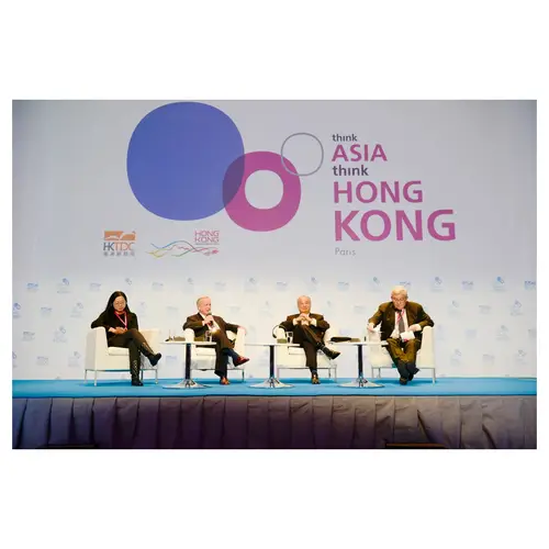 reportage photo sur un panel de conférence think asia think hong kong à paris organise par hktdc