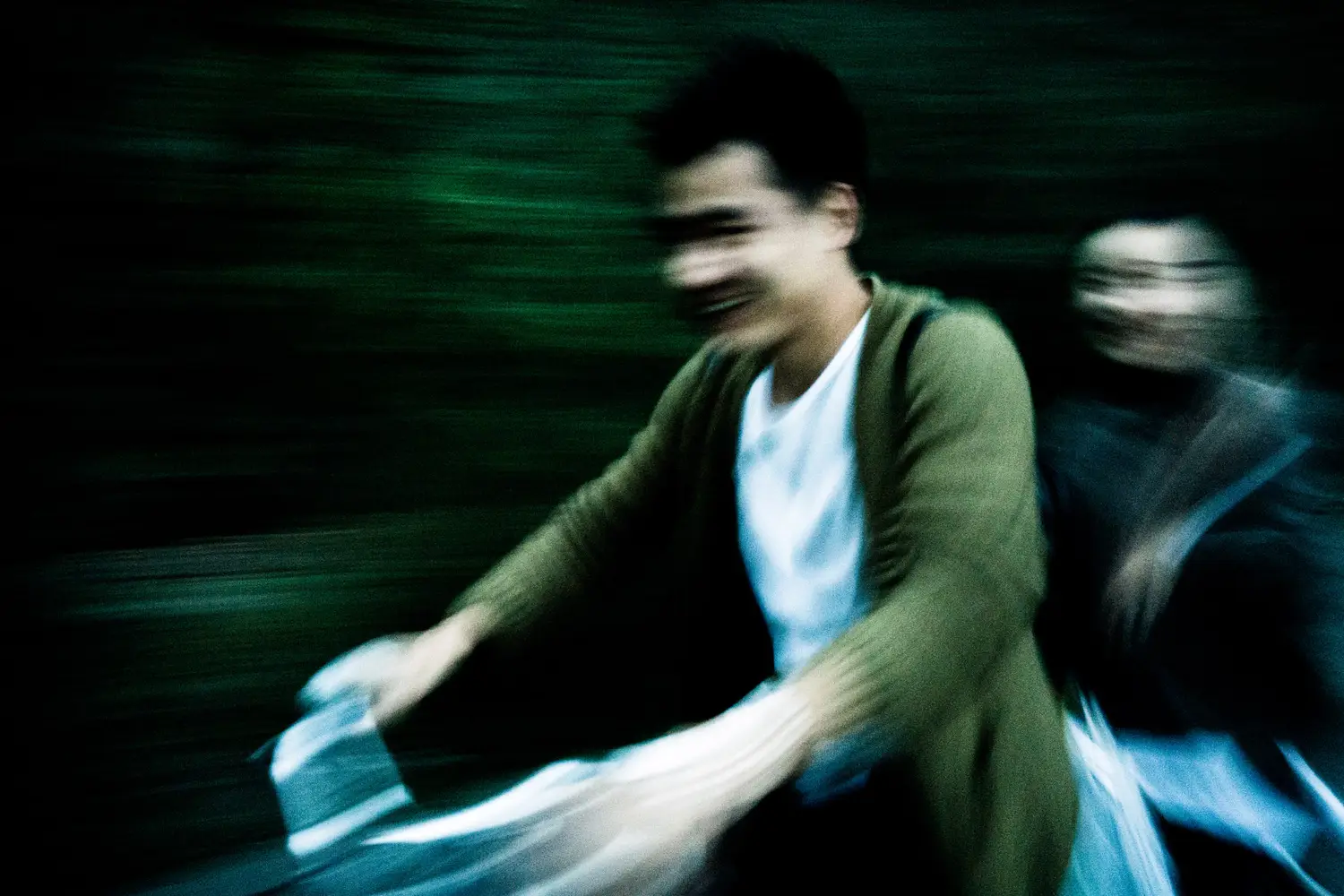 Beijing pedestrian motion blur urban movement