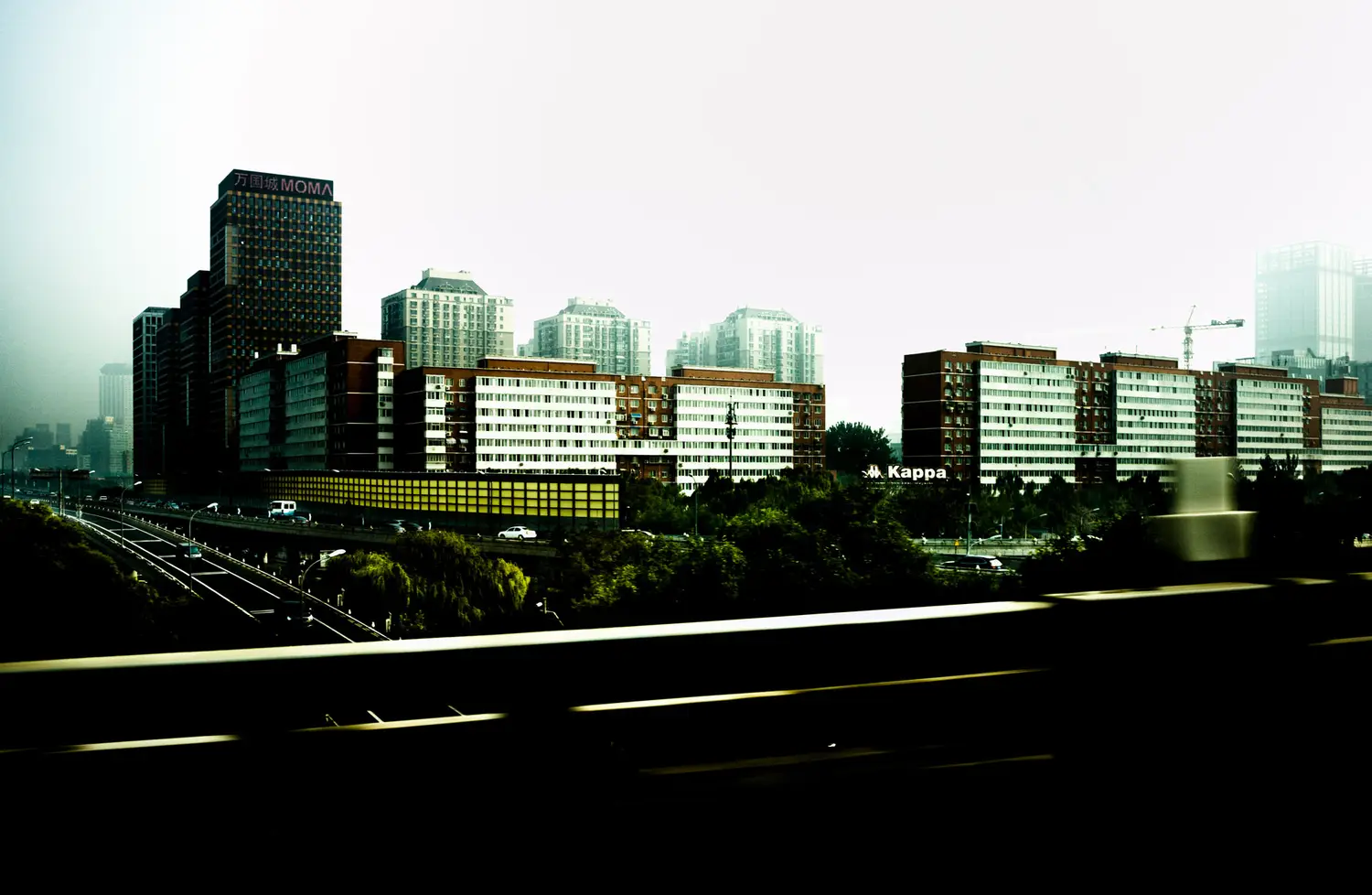 Beijing residential towers highway urban sprawl