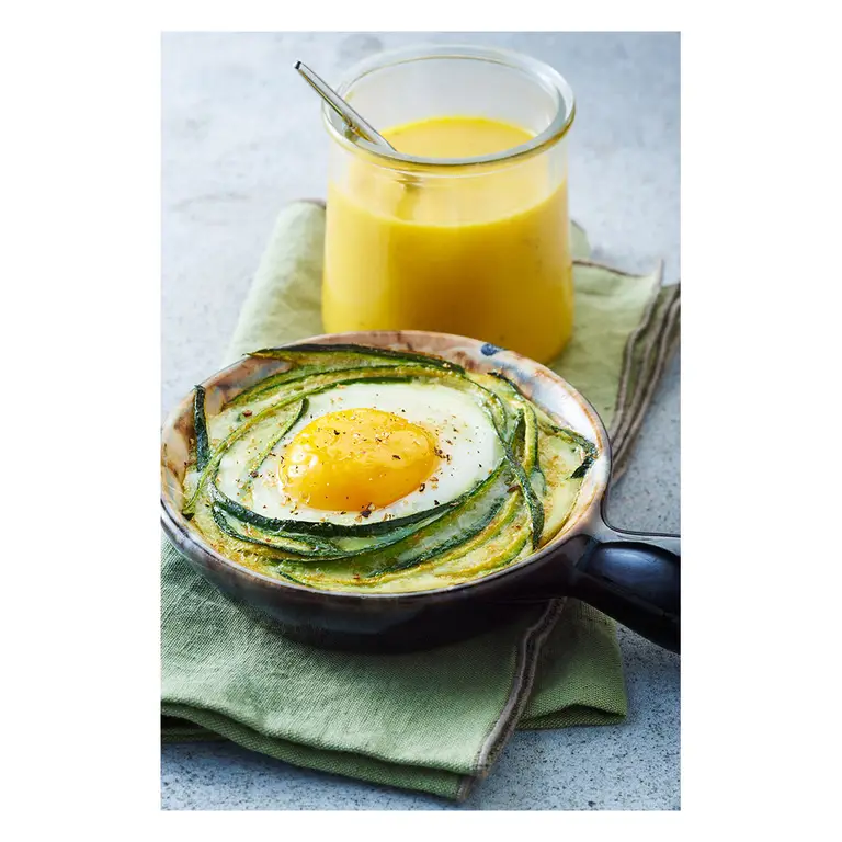 oeuf cocotte courgette spirale vue 3 4