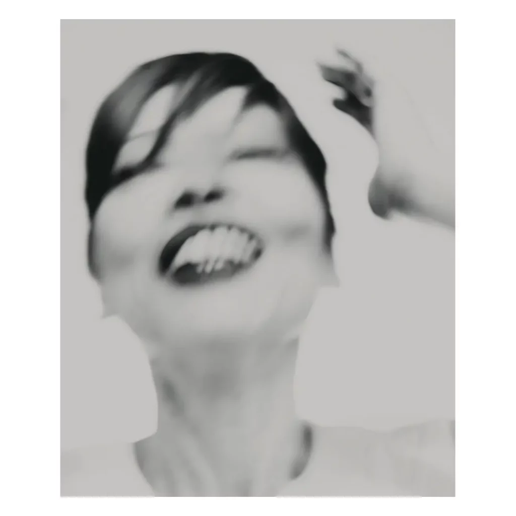 portrait artistique flou mouvement bouche