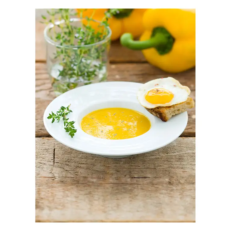 soupe poivron jaune brillant vue 3 4