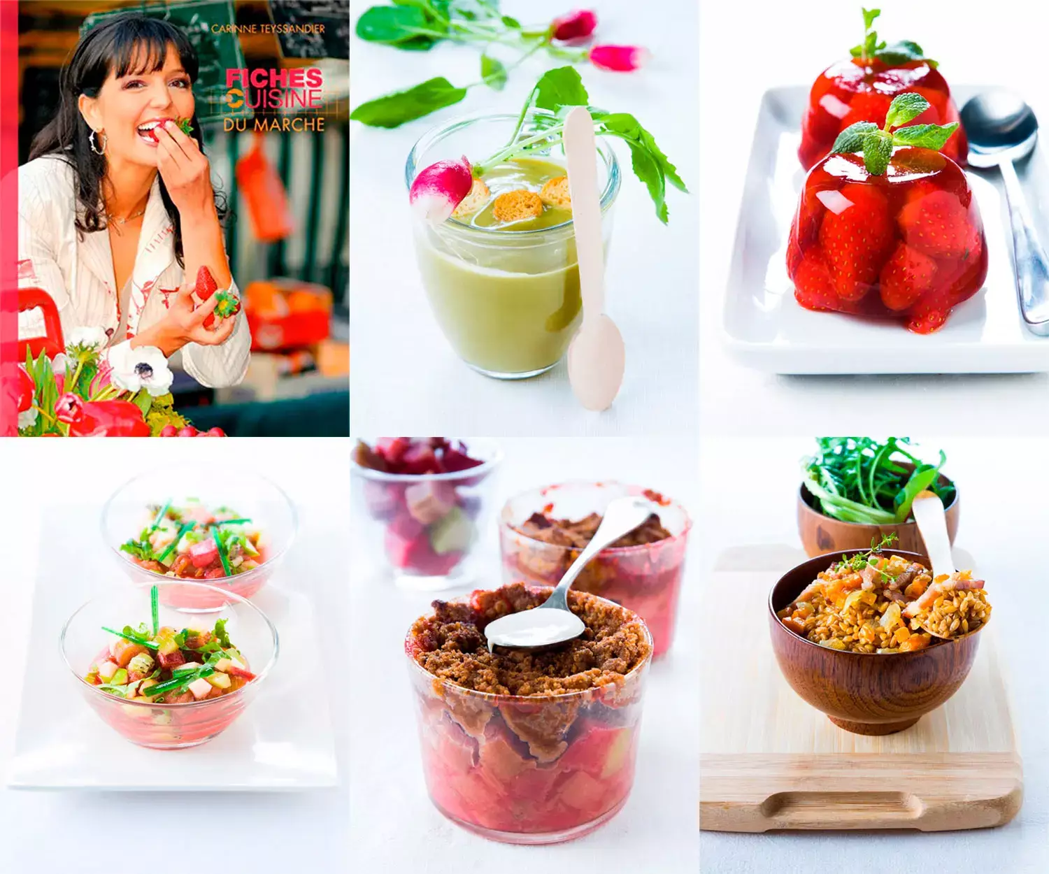 Assortiment de plats cuisines colores en verrines et bols, photographie culinaire a Bordeaux